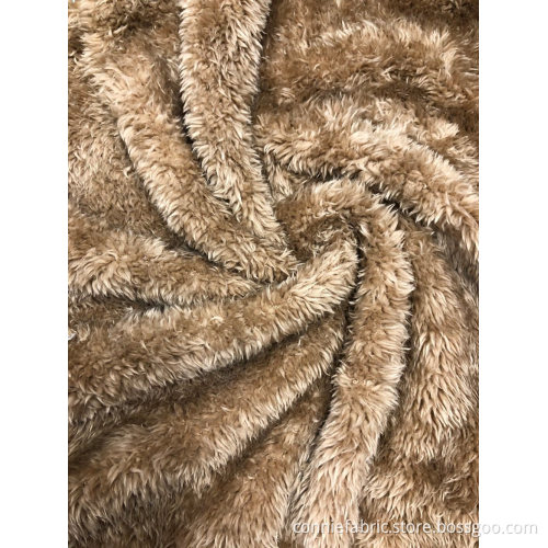 Tissu en polaire tricoté à 100% polyester